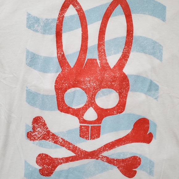 Psycho Bunnt T-shirt. White. Medium. - Picture 7 of 8